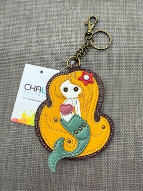 Chala Yellow Mermaid Keychain Bag Charm